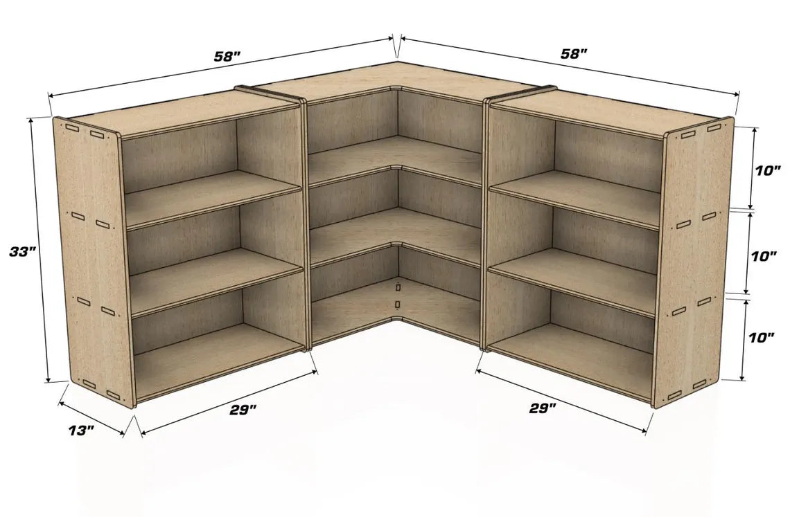 JARED BUNDLE – Corner Shelf Unit
