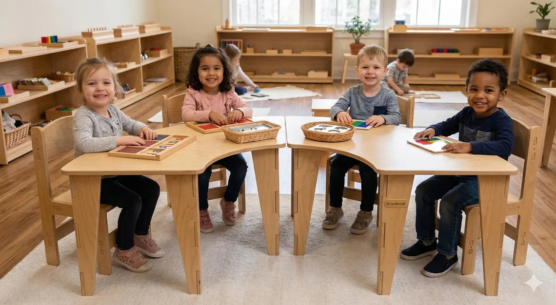 ASHTYN – U Shape Table with Set of 4 Chairs