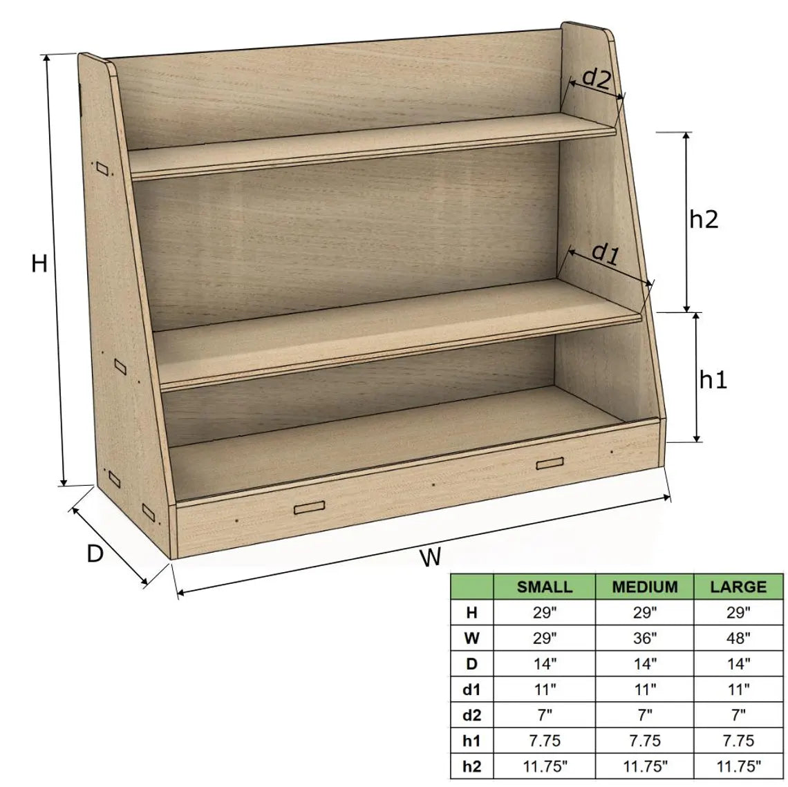 CARTER – Montessori Toy Shelf
