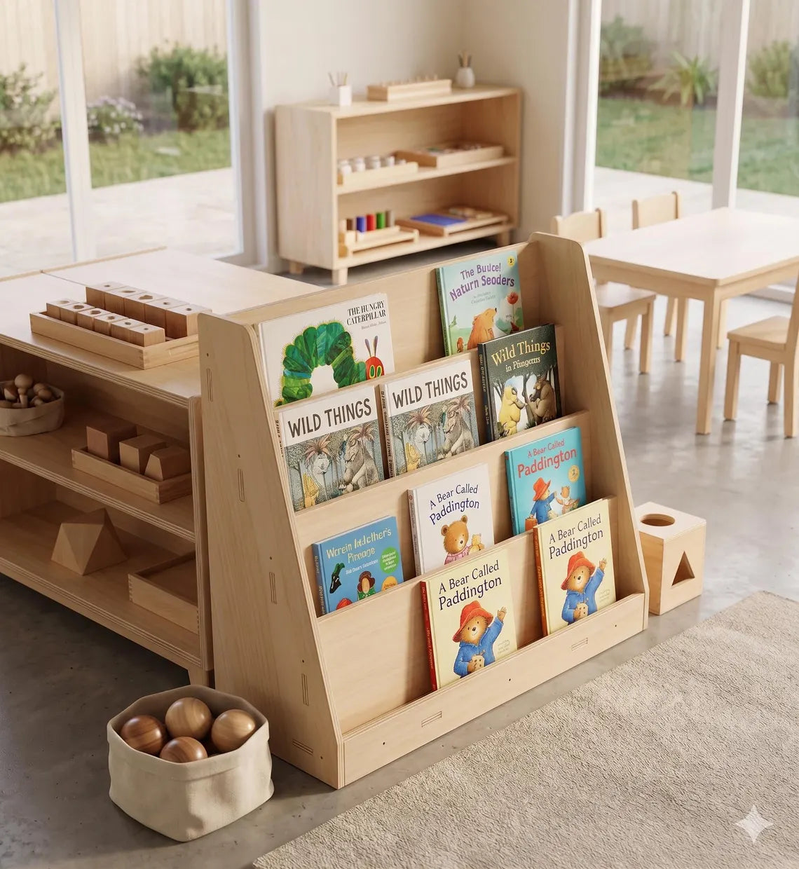 JENN – Montessori Front Facing Bookshelf