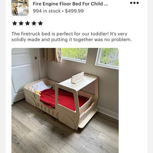 5 ALARM – Fire Engine Floor Bed