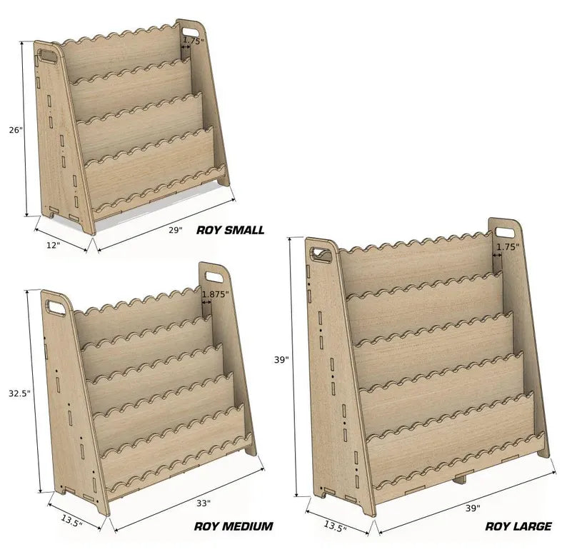 ROY – Scalloped Bookshelf