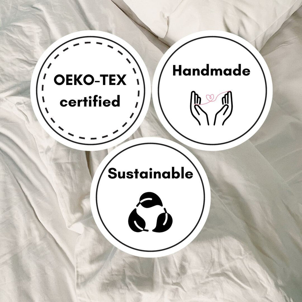 Ivory – 100% Pure Linen | Linen Cotton Mix | 3 Piece Ruffle Duvet