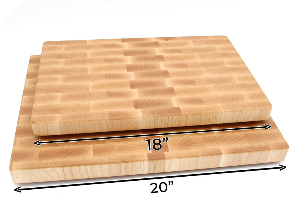 Maple Large End Grain Cutting Board, Maple Butcher Block with Rubber Feet, Wedding Gift, Anniversary Gift, Father's Day