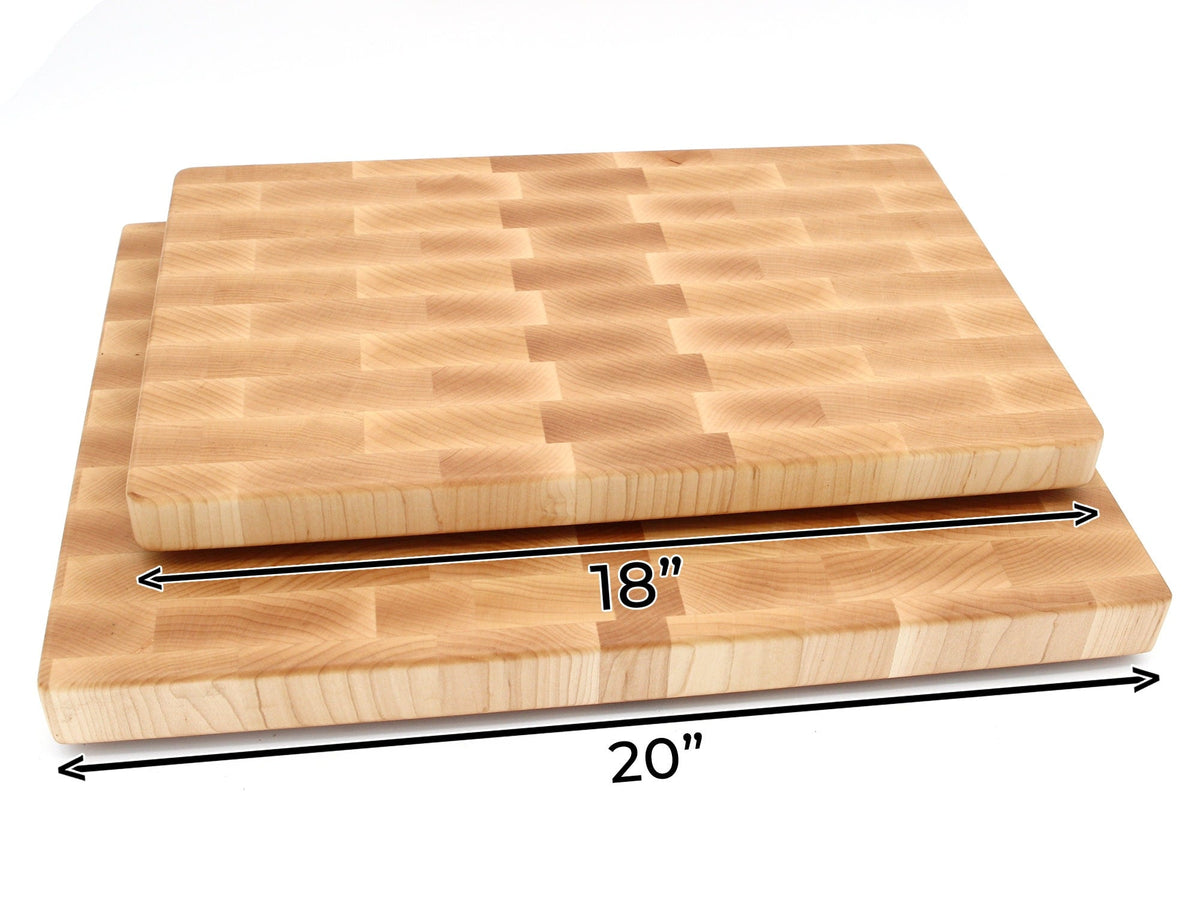 Maple Large End Grain Cutting Board, Maple Butcher Block with Rubber Feet, Wedding Gift, Anniversary Gift, Father's Day