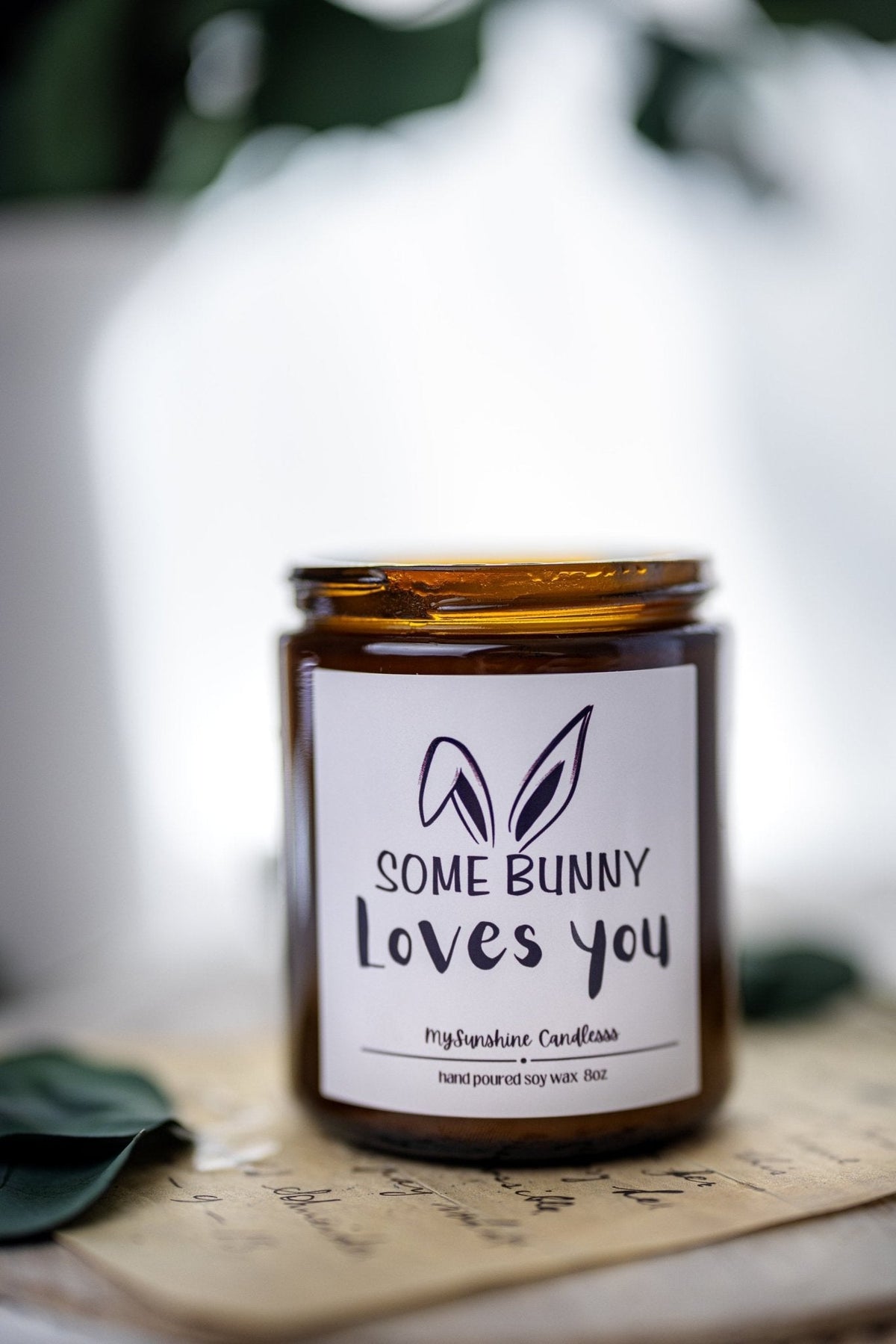 Easter Candle Gift: Some Bunny Loves You – Cute Easter Gift for Best Friend