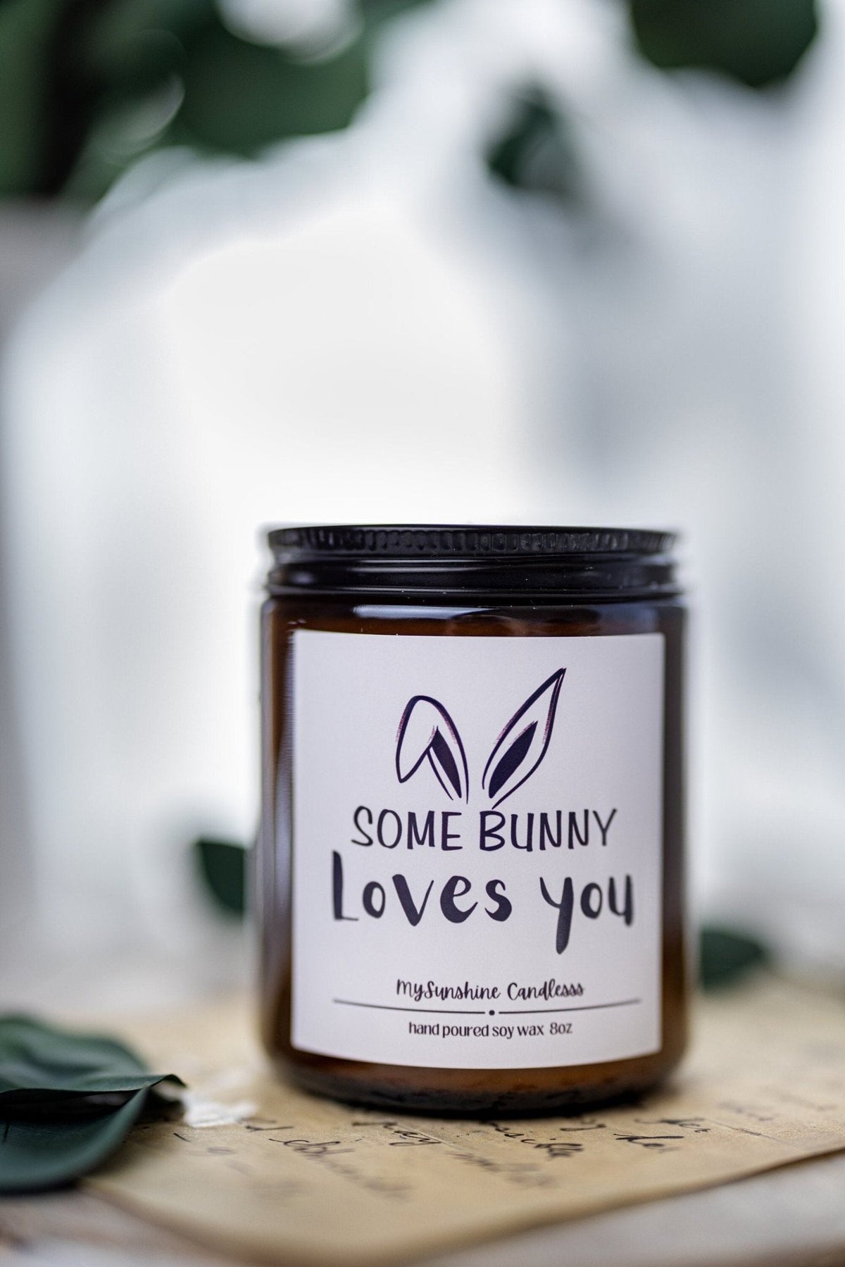 Easter Candle Gift: Some Bunny Loves You – Cute Easter Gift for Best Friend