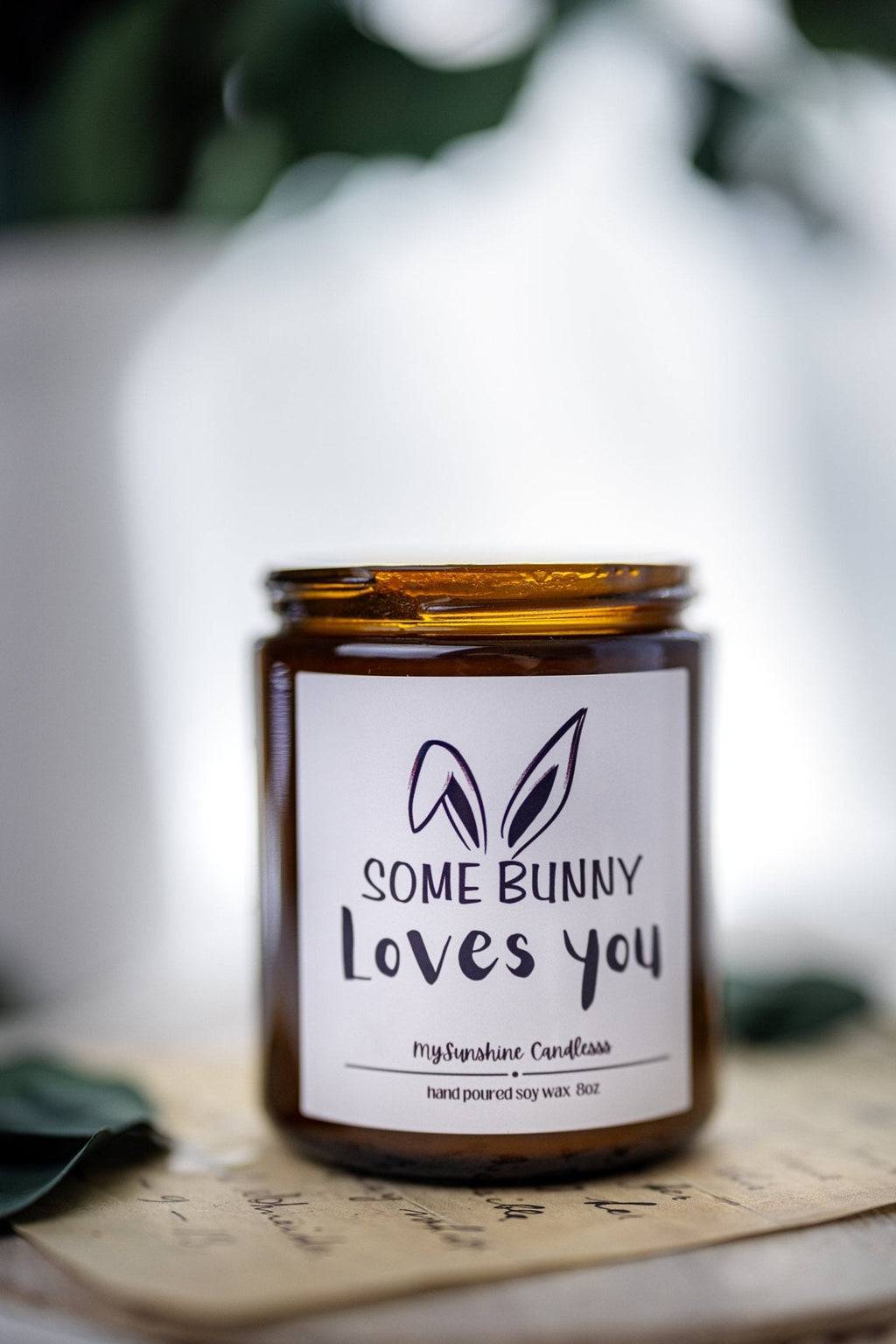 Easter Candle Gift: Some Bunny Loves You – Cute Easter Gift for Best Friend