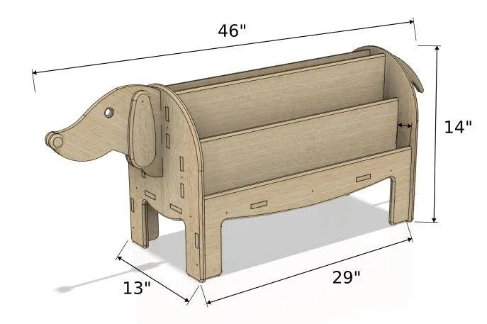 WEENIE – Double Sided Dog Bookshelf
