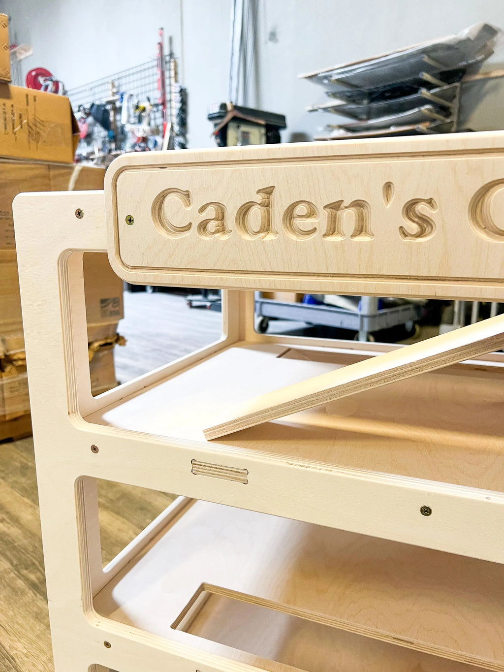 CADEN – Toy Car Ramp + Storage