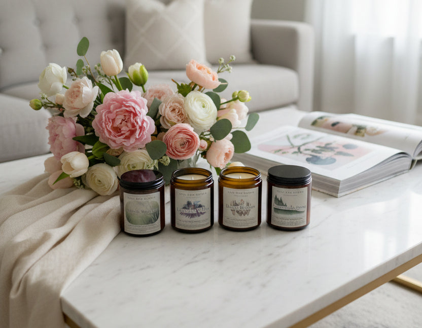 Veritas & Vitalis Spring Collection | Hand – Poured 100% Beeswax Candle Gift Set