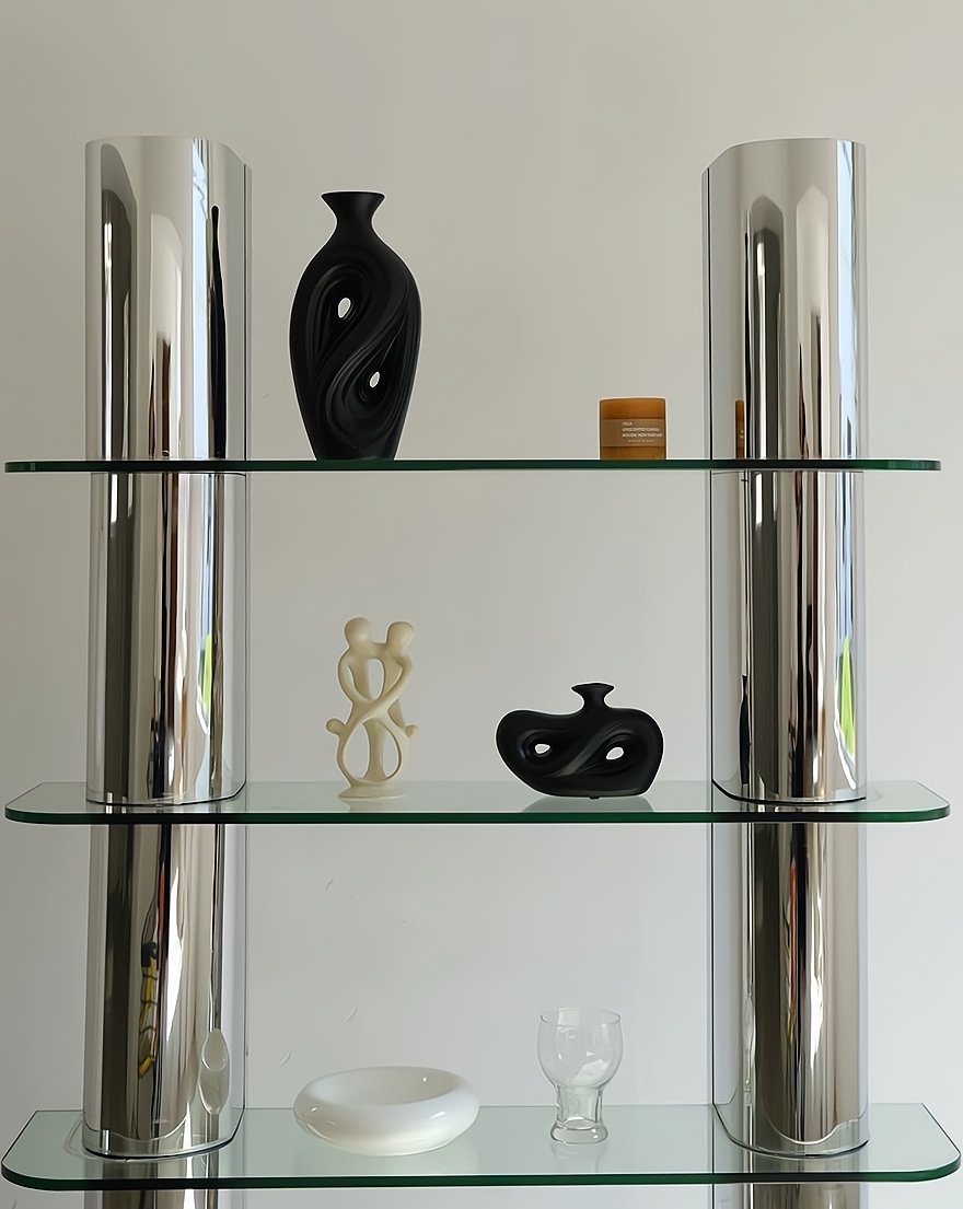 Handmade Contemporary Abstract Ceramic Black Flower Vase – Decorative