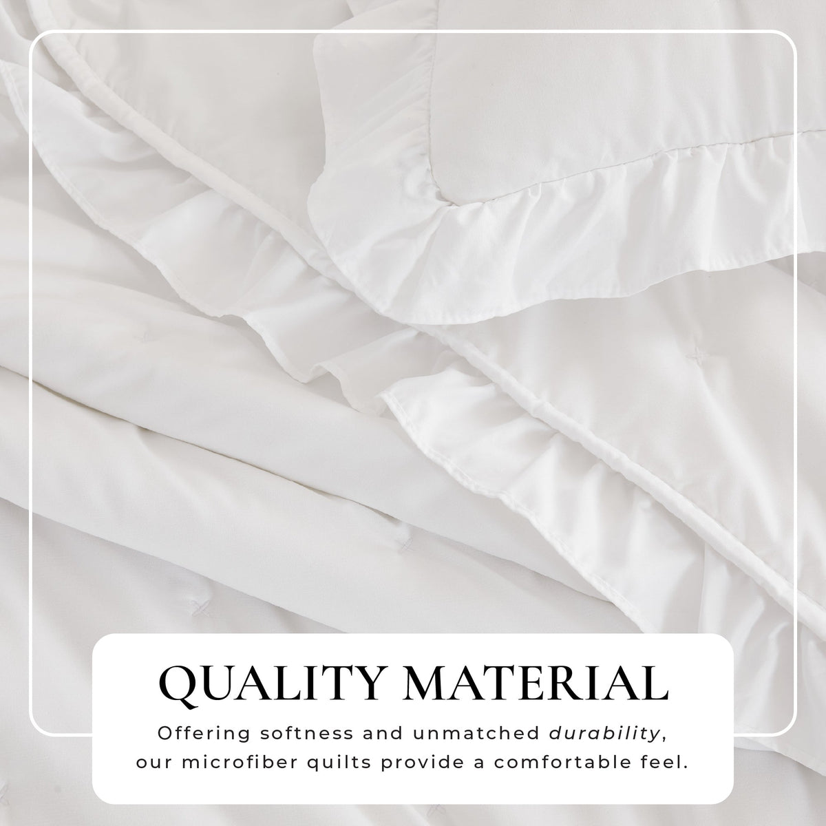 Dot Stitched Ruffled Quilt Set – Dot – Ruffled Collection