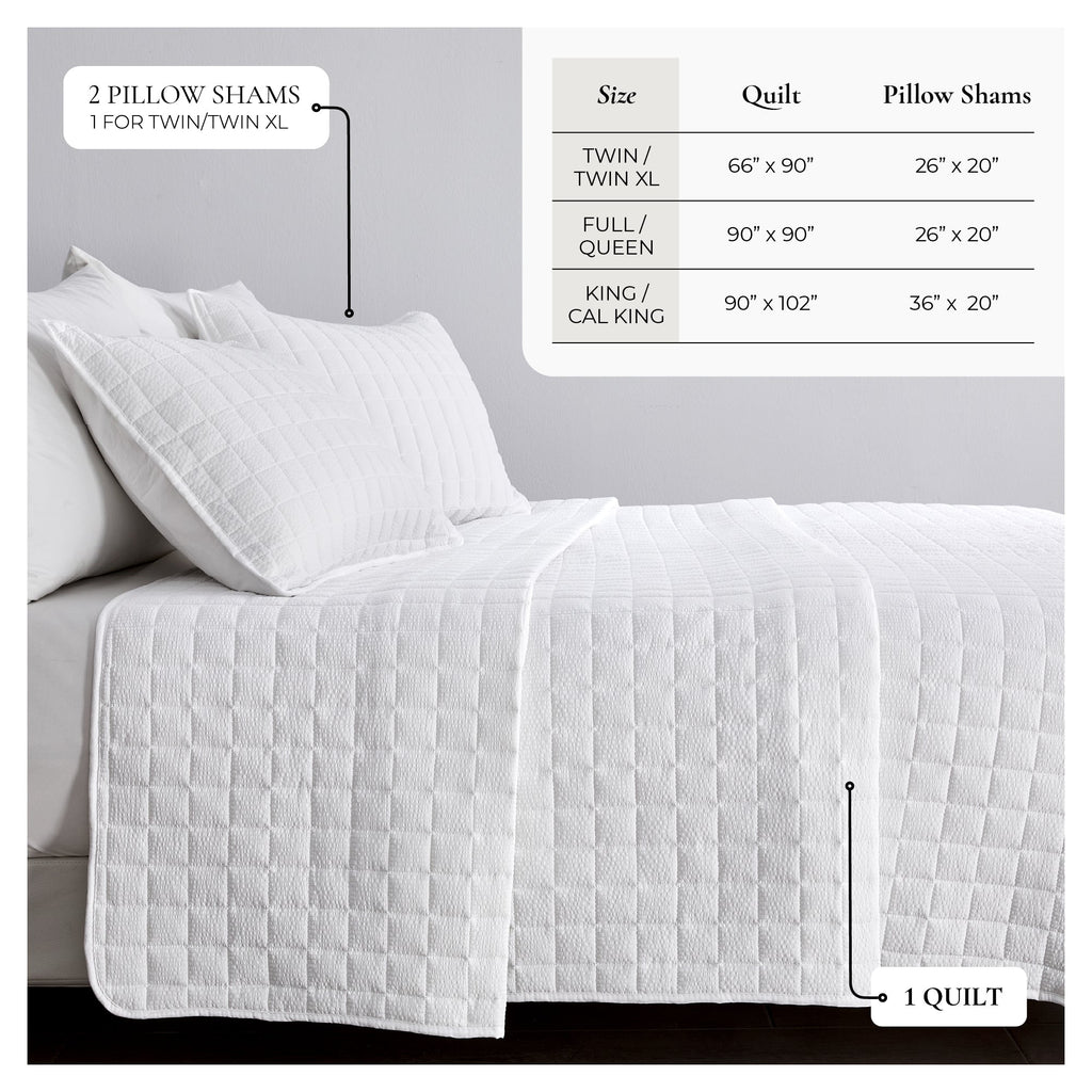 Box – Stitched Seersucker Quilt Set – Seersucker Collection