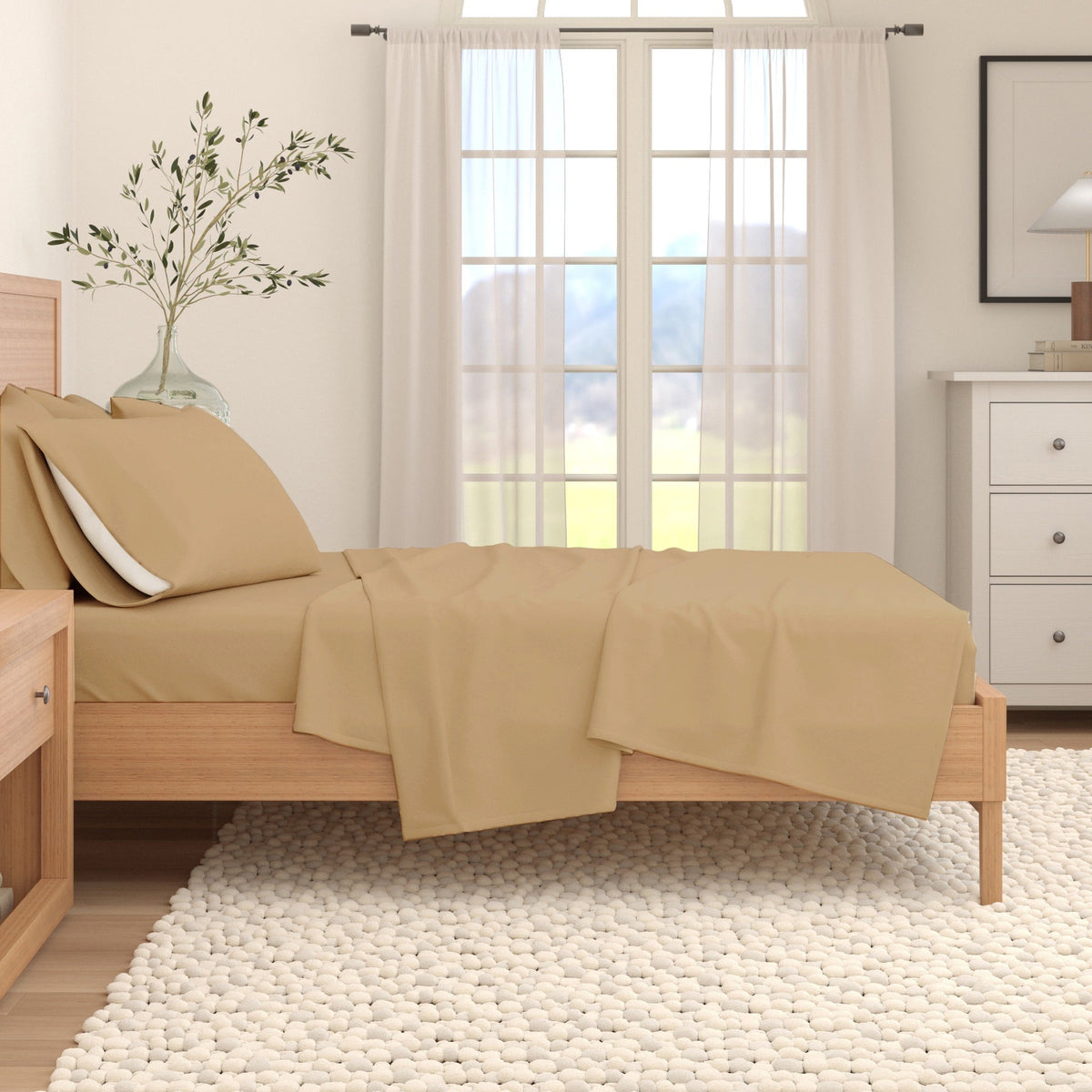 Cotton Solid Flannel Sheet – Nordic Collection