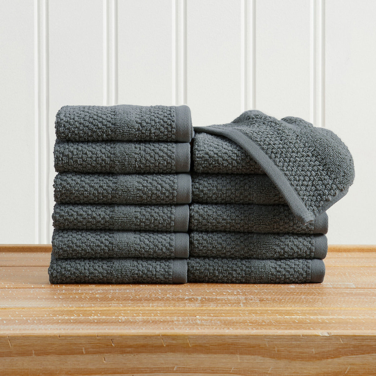 100% Cotton Woven Texture Bath Towel Set – Marbella Collection