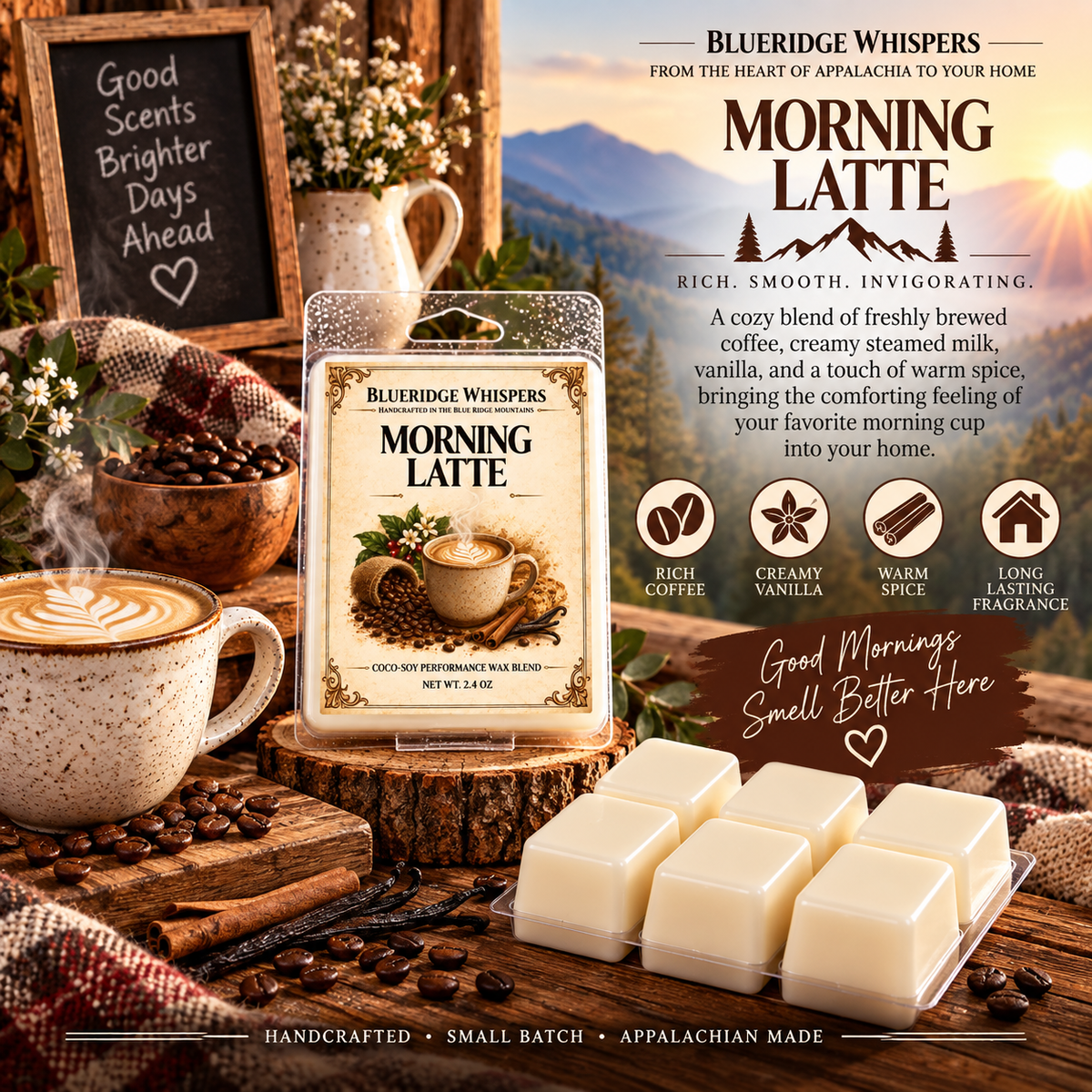 Morning Latte – Coffeehouse Wax Melts