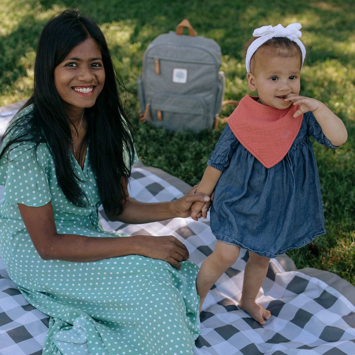 Rose Muslin Bandana Bibs Set (4 – Pack)