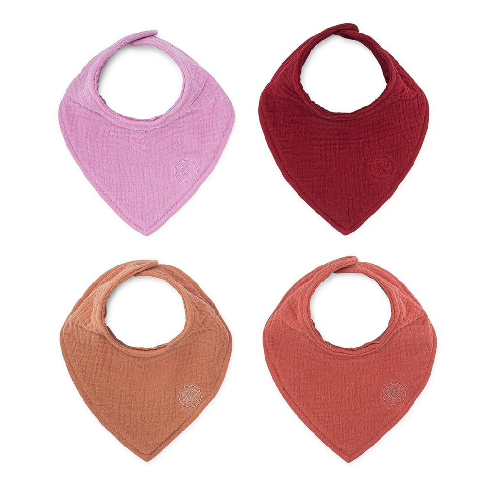 Rose Muslin Bandana Bibs Set (4 – Pack)