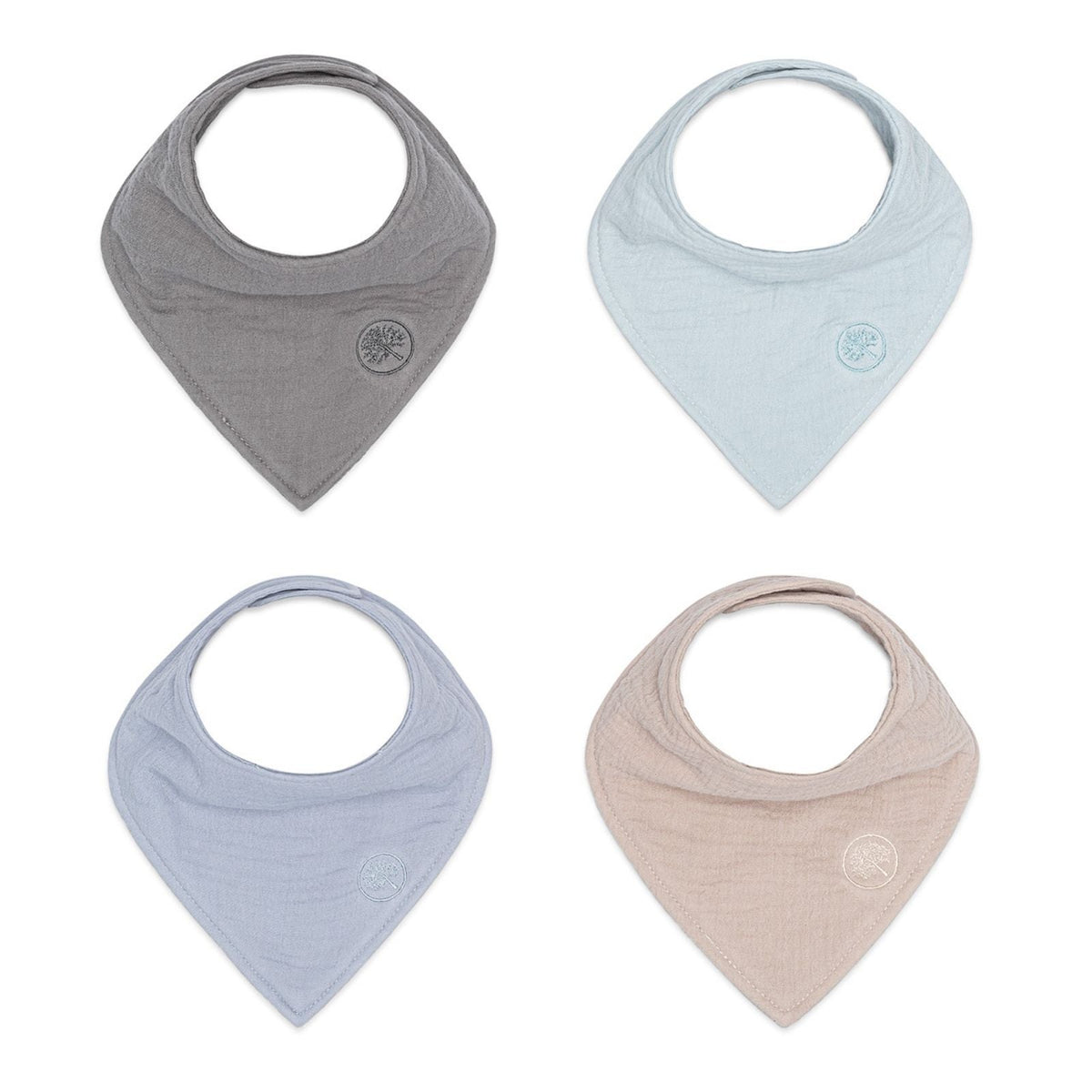 Stormy Muslin Bandana Bibs Set (4 – Pack)