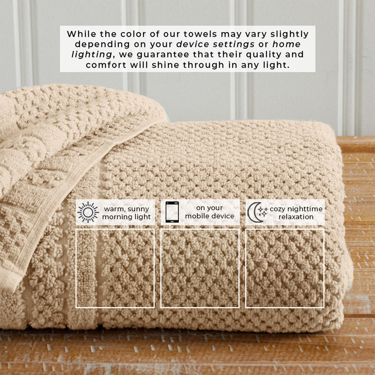100% Cotton Checkered Jacquard Bath Towel Set – Giuliana Collection