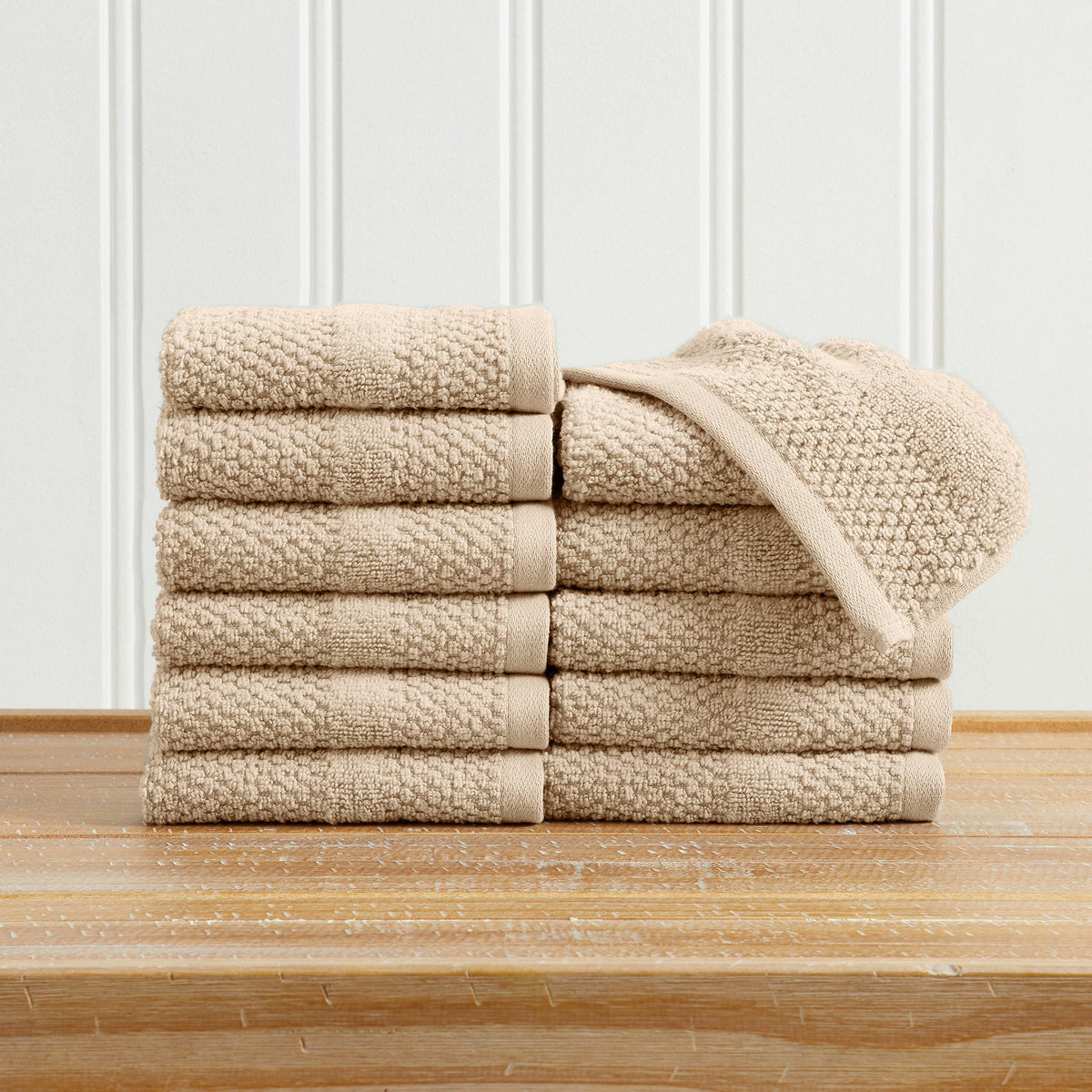 100% Cotton Woven Texture Bath Towel Set – Marbella Collection