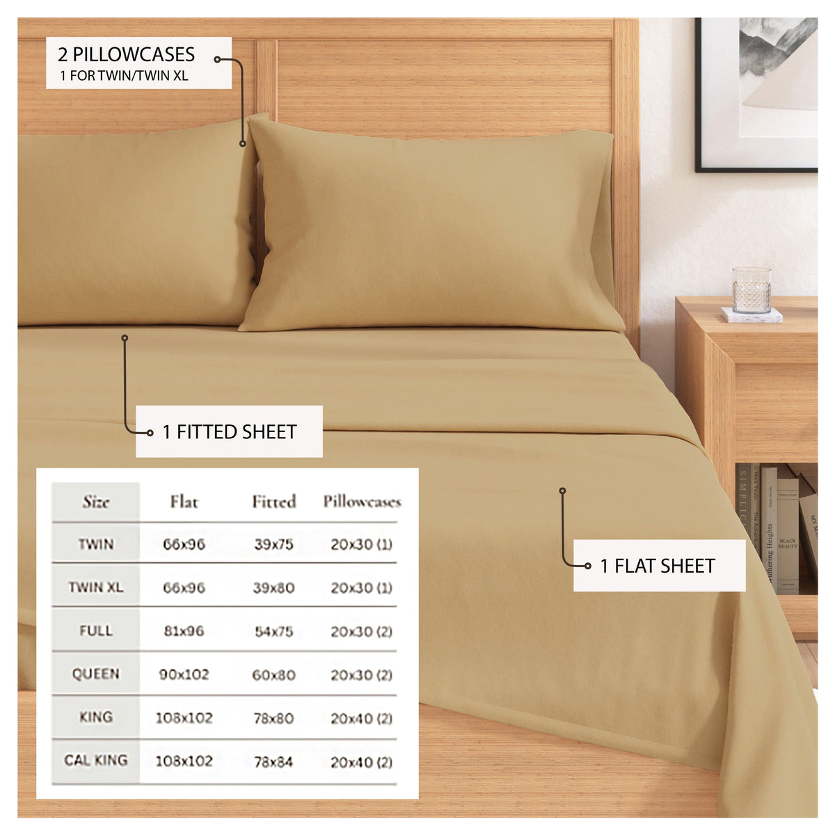 Cotton Solid Flannel Sheet – Nordic Collection