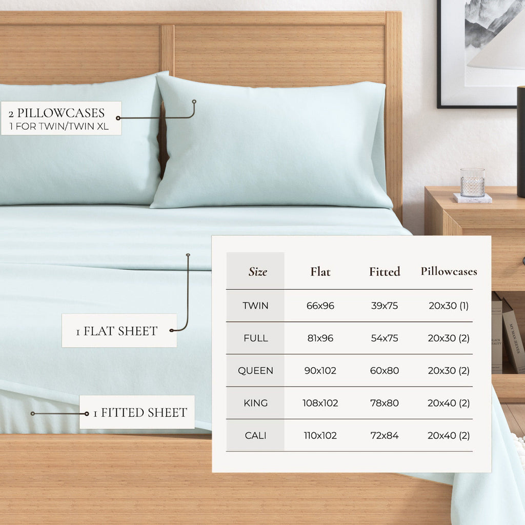 Cotton Solid Flannel Sheet – Nordic Collection
