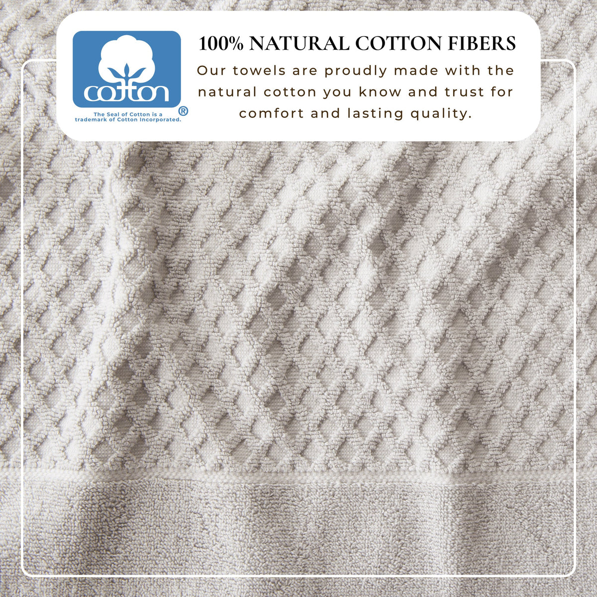 Cotton Diamond Waffle Weave Bath Towel Set – Grayson Collection