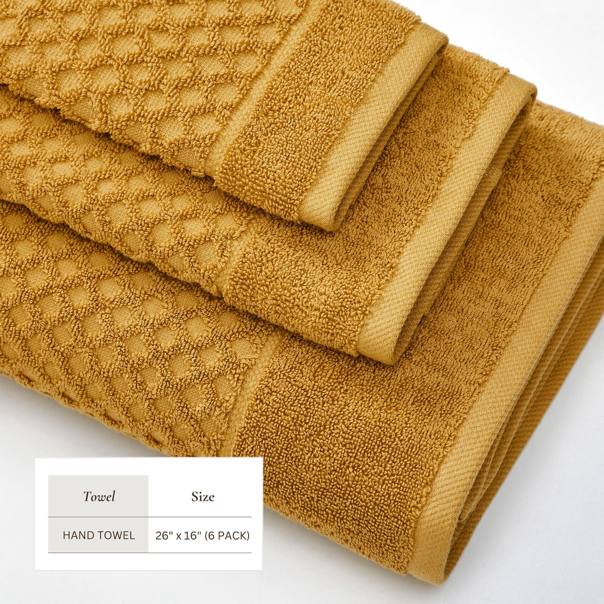 Cotton Diamond Waffle Weave Bath Towel Set – Grayson Collection