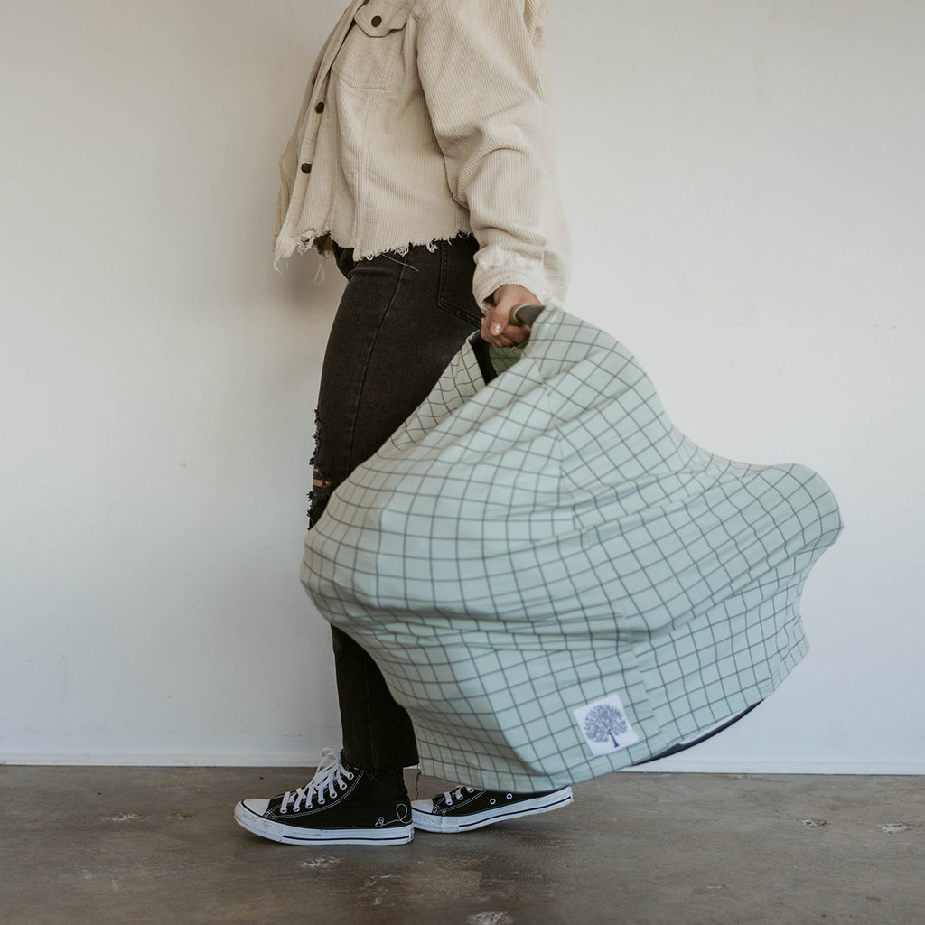 Multi – use Cover, Sage Windowpane