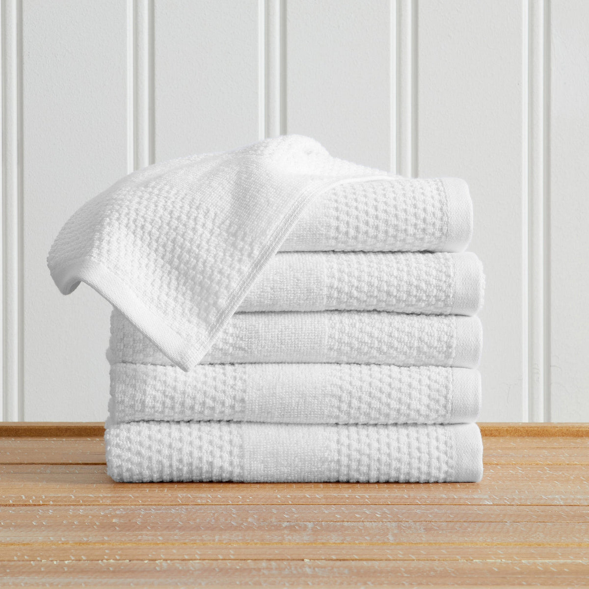 100% Cotton Woven Texture Bath Towel Set – Marbella Collection