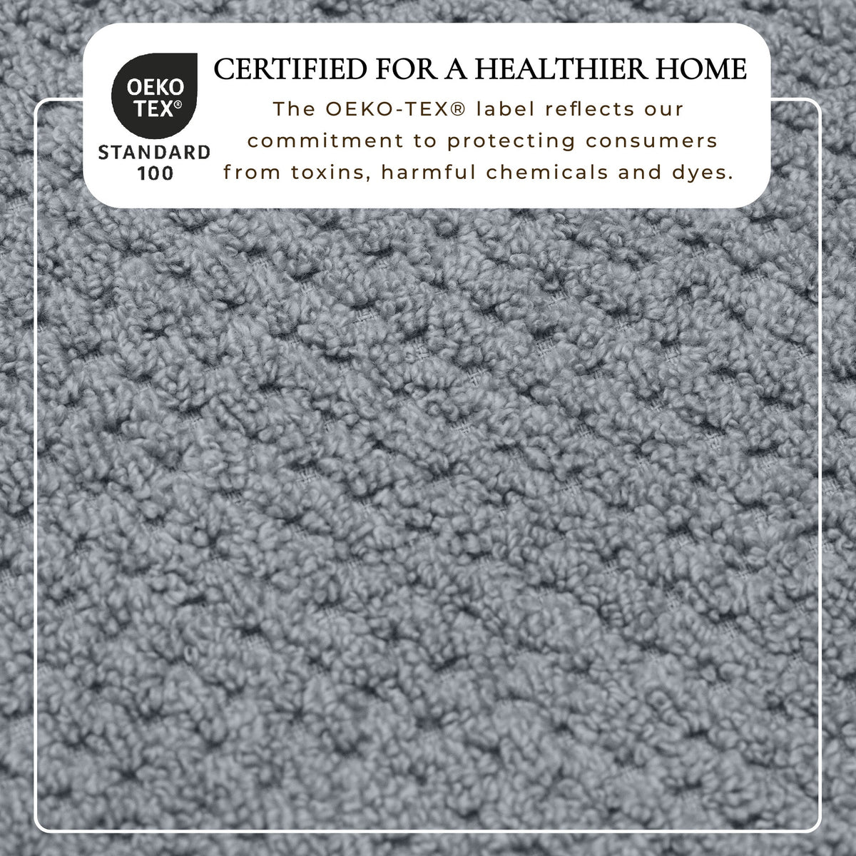 100% Cotton Checkered Jacquard Bath Towel Set – Giuliana Collection