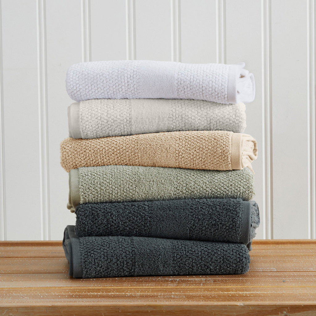 100% Cotton Checkered Jacquard Bath Towel Set – Giuliana Collection