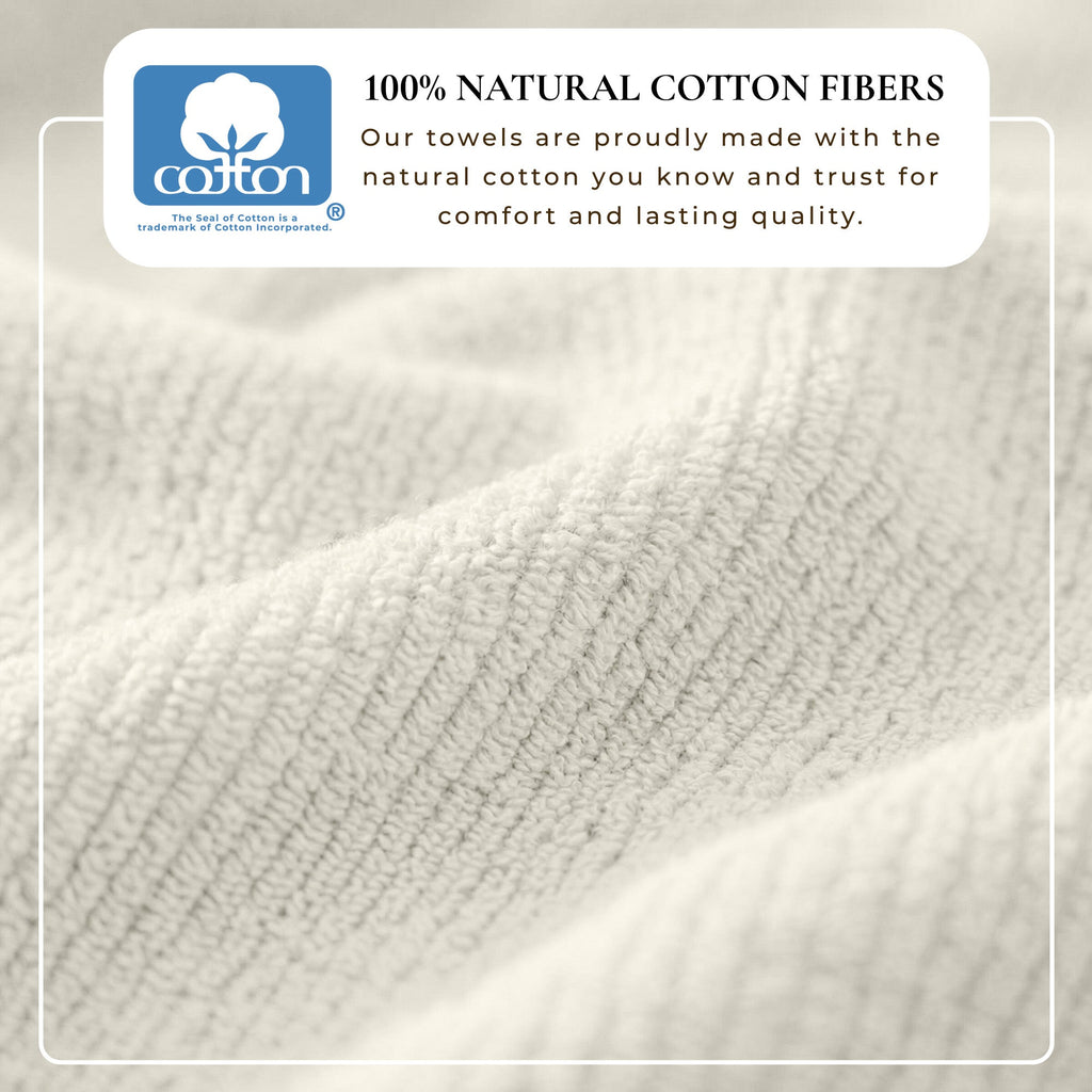 Turkish Cotton Ribbed 6 – Piece Bath Towel Set – Georgiana Collection