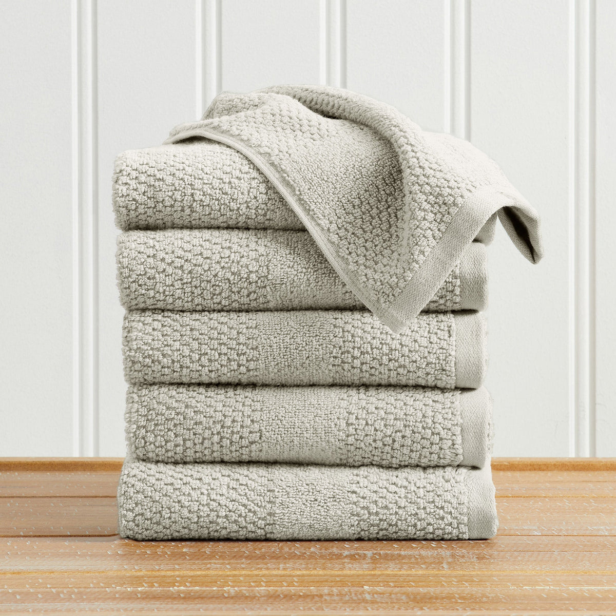 100% Cotton Woven Texture Bath Towel Set – Marbella Collection