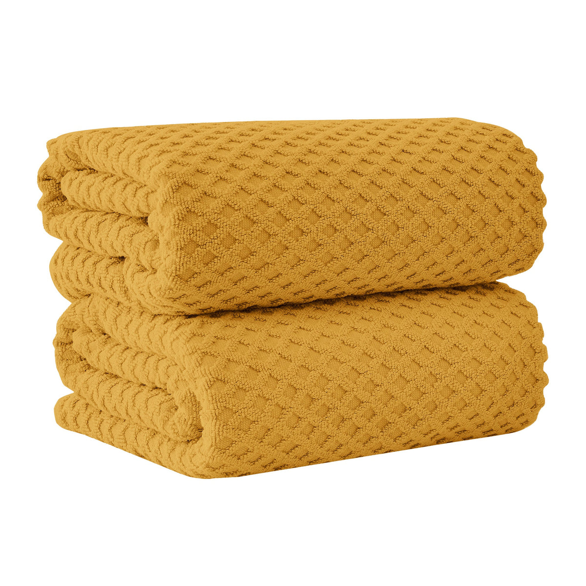 Cotton Diamond Waffle Weave Bath Towel Set – Grayson Collection