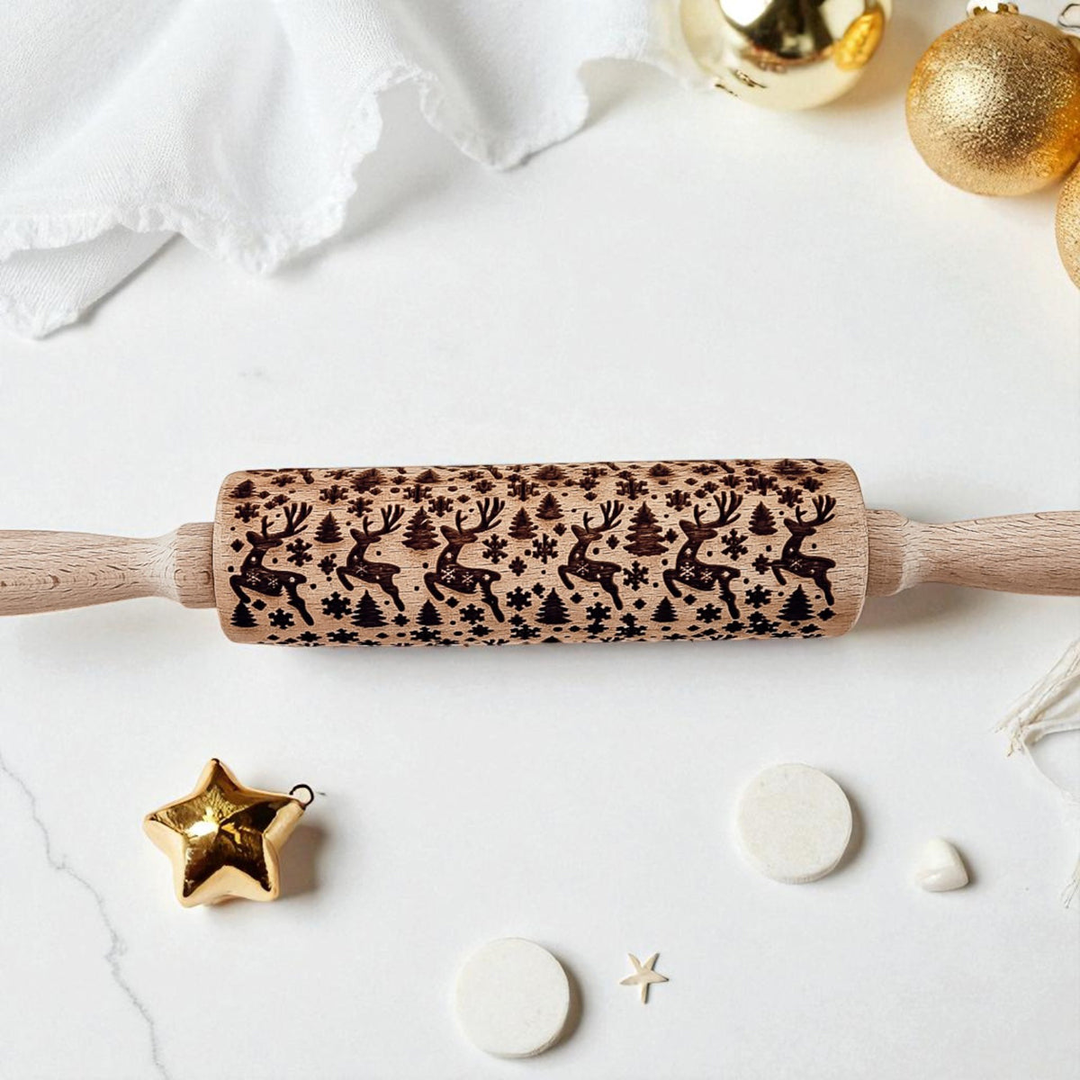 Christmas Rolling Pin Set | 10 Styles