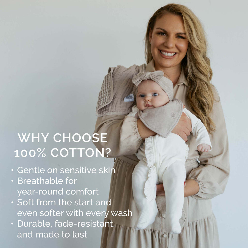 Rose Muslin Bandana Bibs Set (4 – Pack)