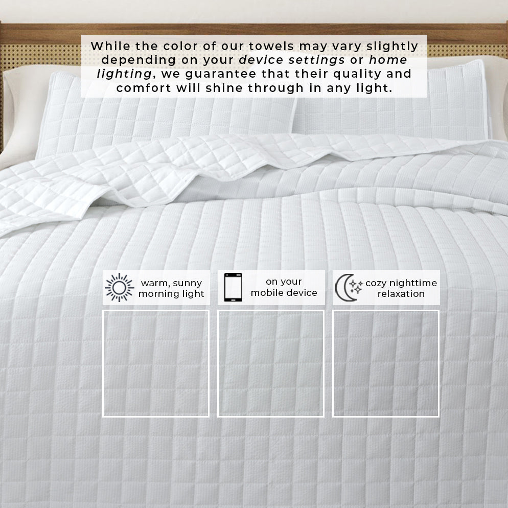 Box – Stitched Seersucker Quilt Set – Seersucker Collection
