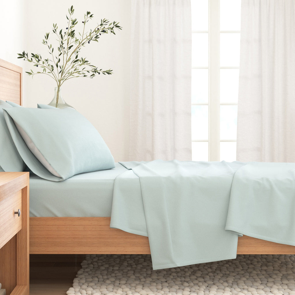 Cotton Solid Flannel Sheet – Nordic Collection