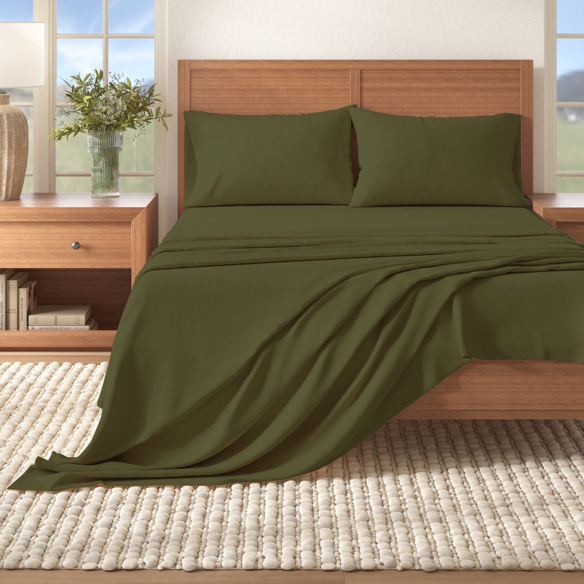 Cotton Solid Flannel Sheet – Nordic Collection