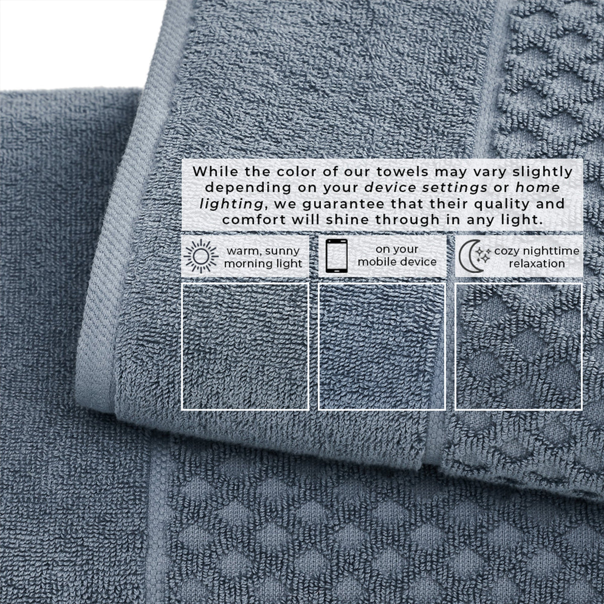 Cotton Diamond Waffle Weave Bath Towel Set – Grayson Collection